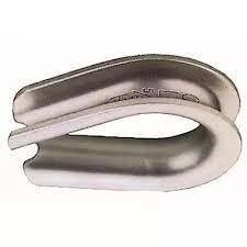 2 G-411 Acessórios de aço inoxidável 304/316 resistentes para filamentos de 3/8&quot;