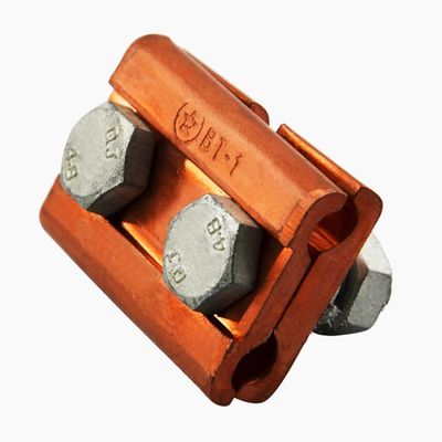 Conector de ranhuras paralelas bimetais de fio fixo para conexões de fio duráveis